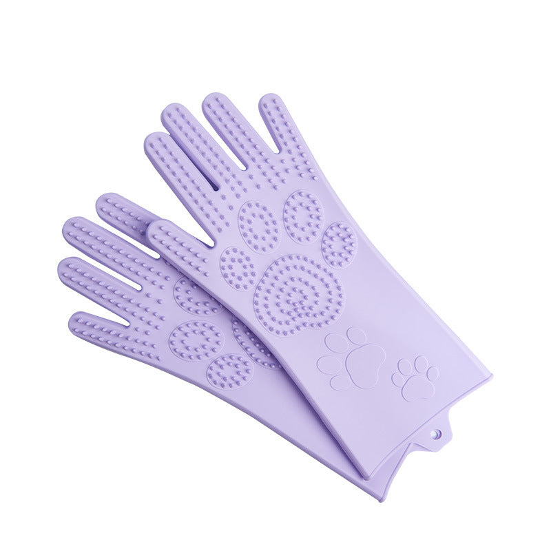 Silicone Heat-resistant Cleaning Brush Scrubbing Gloves